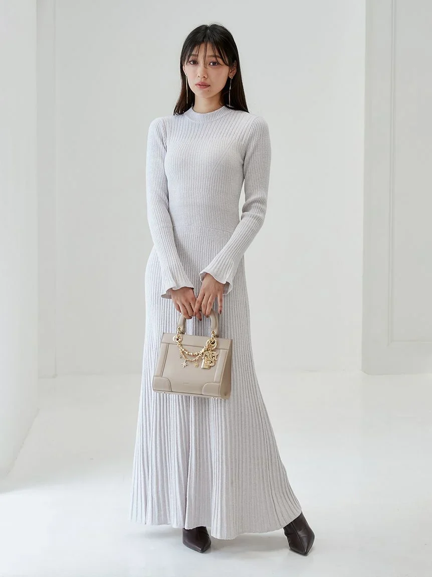 Backless Maxi Knit Dress - Image 11