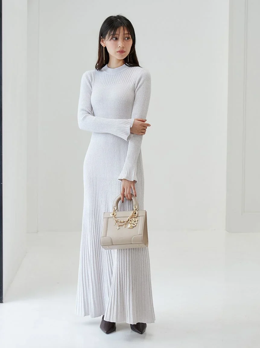 Backless Maxi Knit Dress - Image 12
