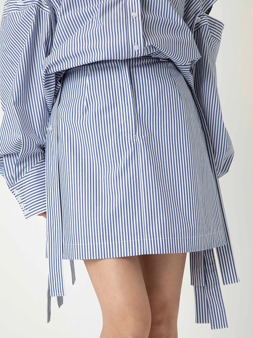 Belt Design High Waisted Mini Skirt - Image 14
