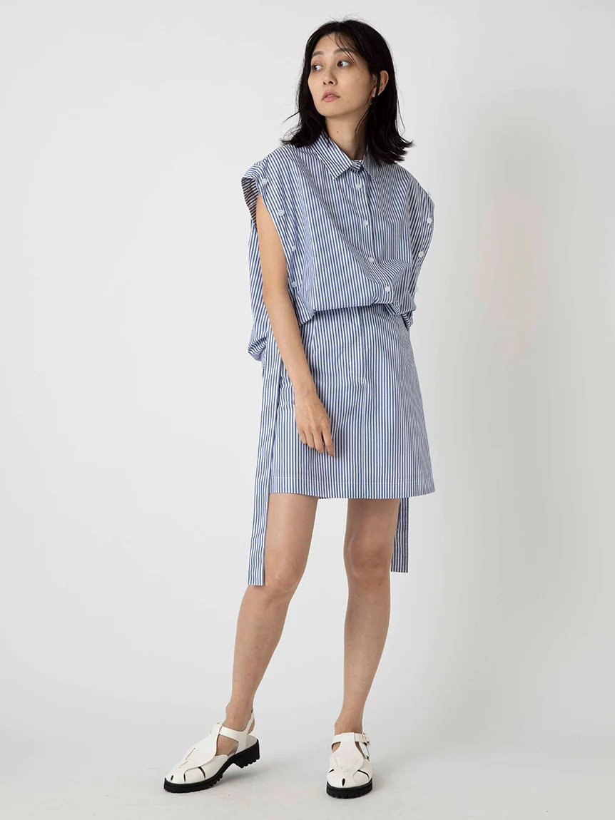 Belt Design High Waisted Mini Skirt - Image 21