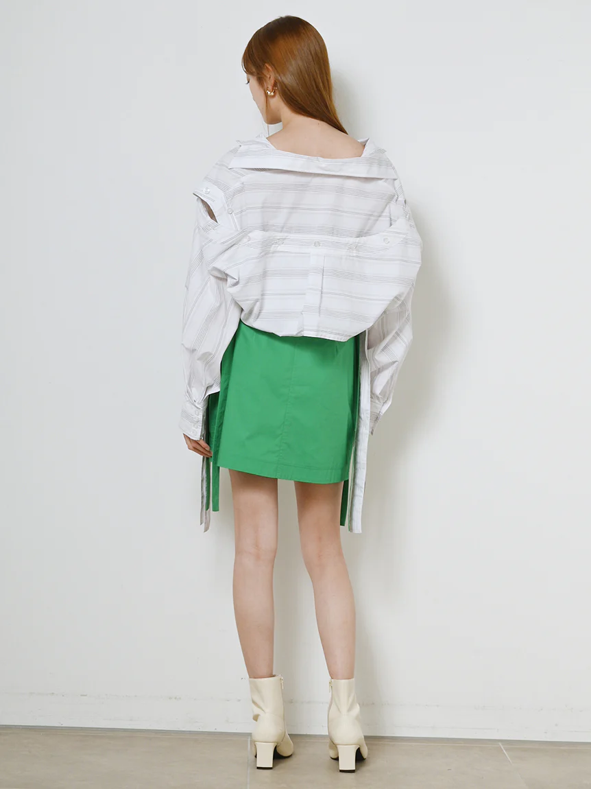 Belt Design High Waisted Mini Skirt - Image 24