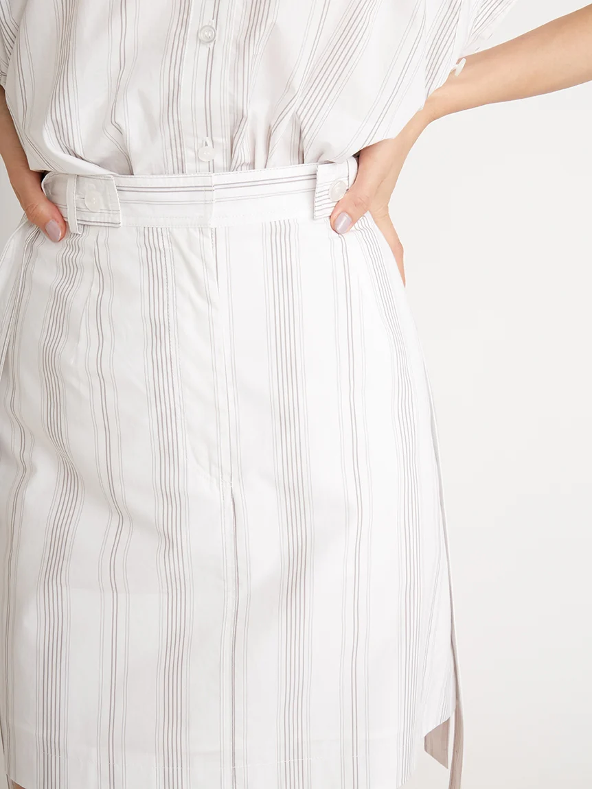 Belt Design High Waisted Mini Skirt - Image 5