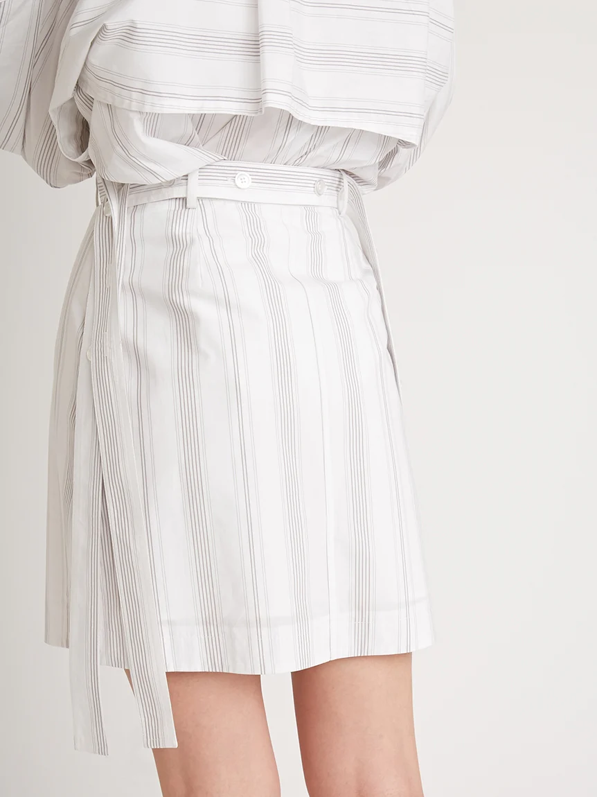 Belt Design High Waisted Mini Skirt - Image 6