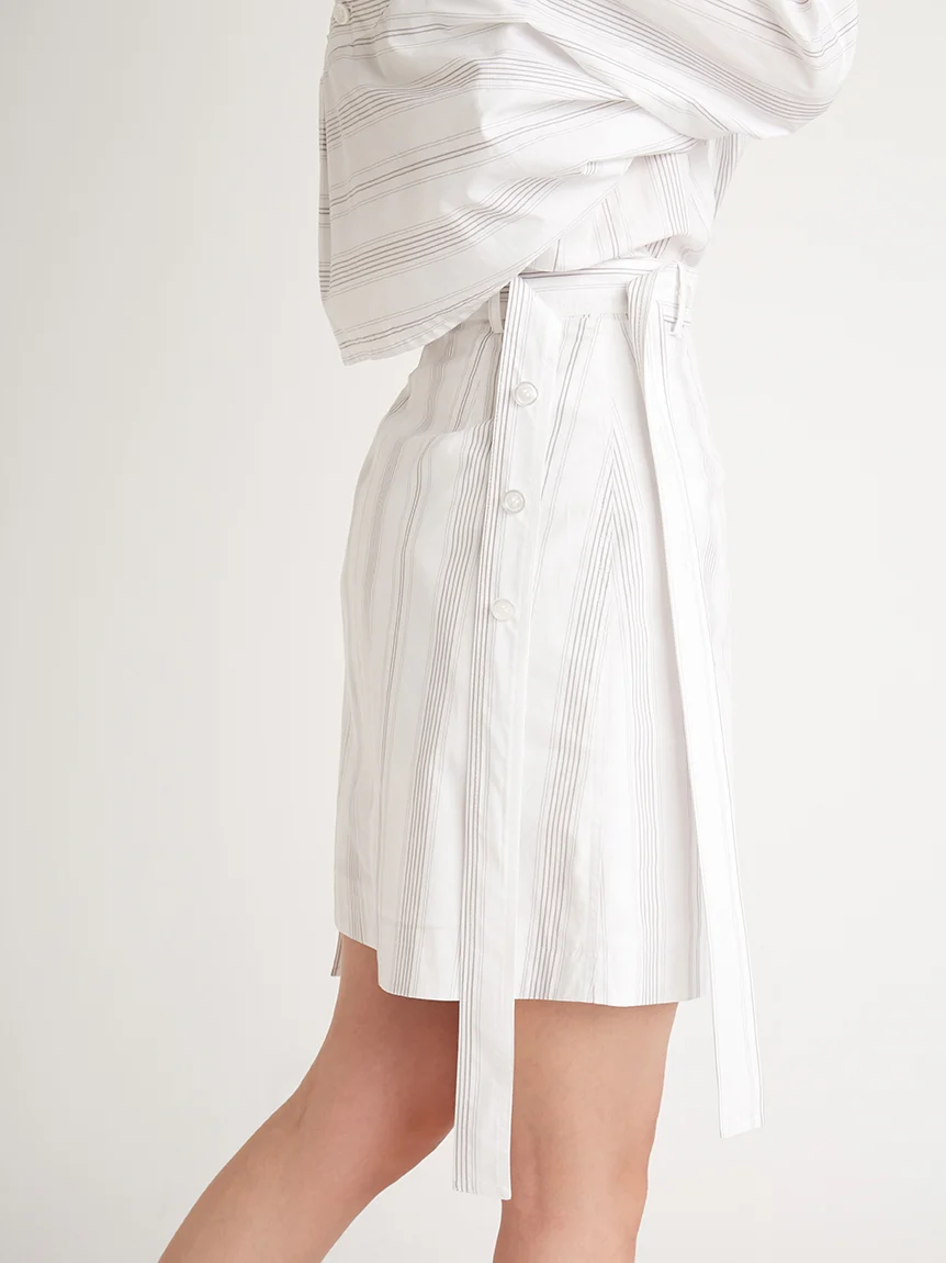Belt Design High Waisted Mini Skirt - Image 7
