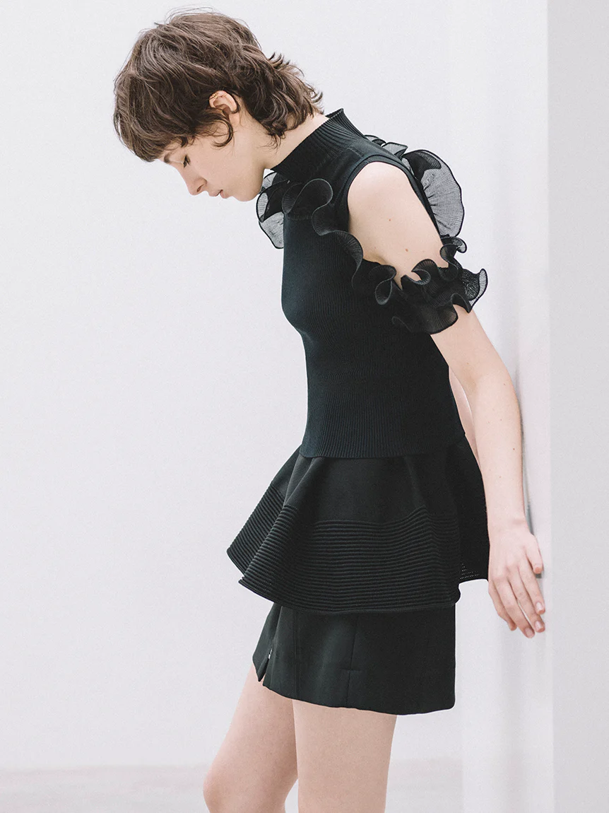 Center Zip High Waisted Skirt - Image 10