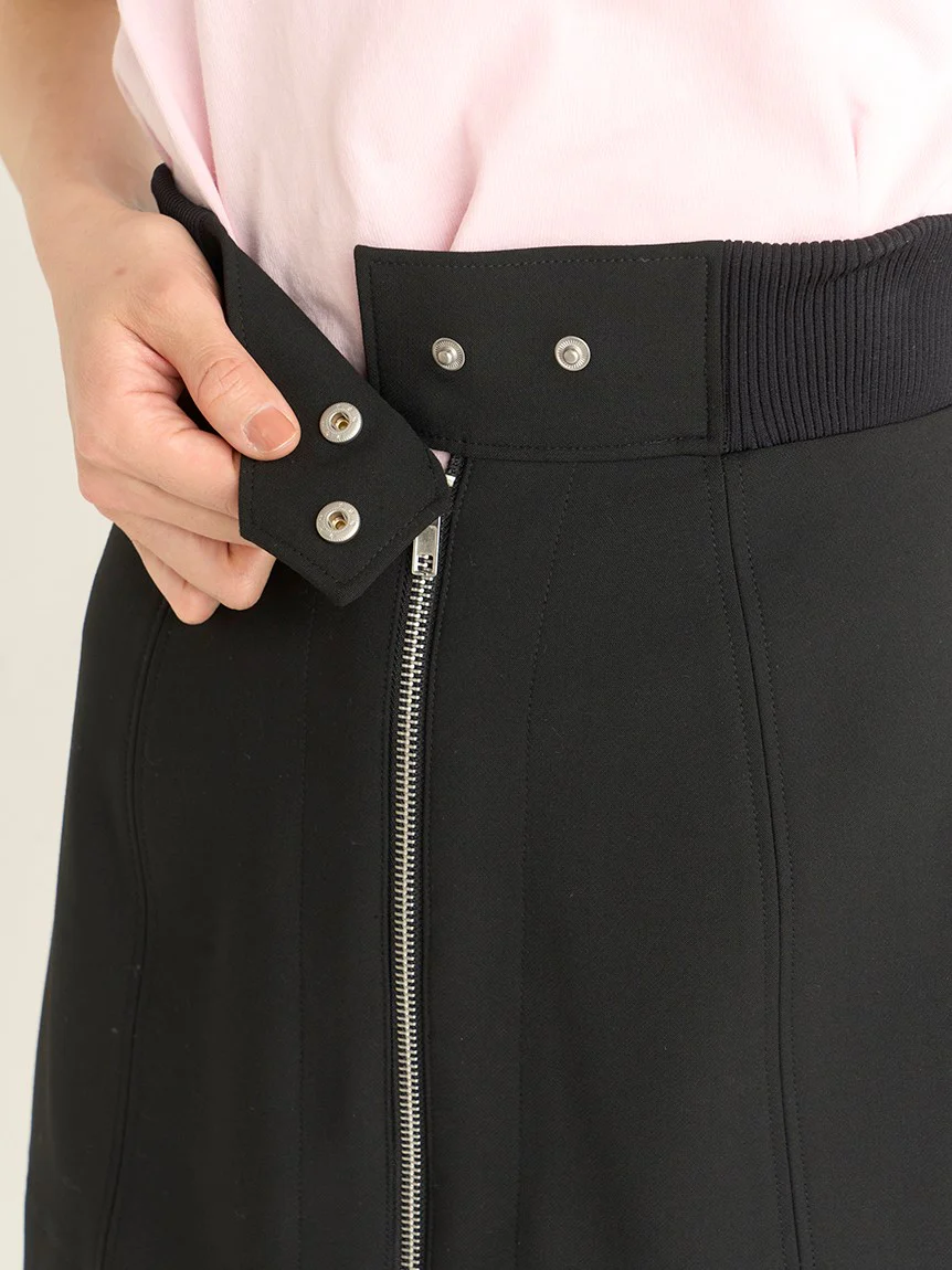 Center Zip High Waisted Skirt - Image 9