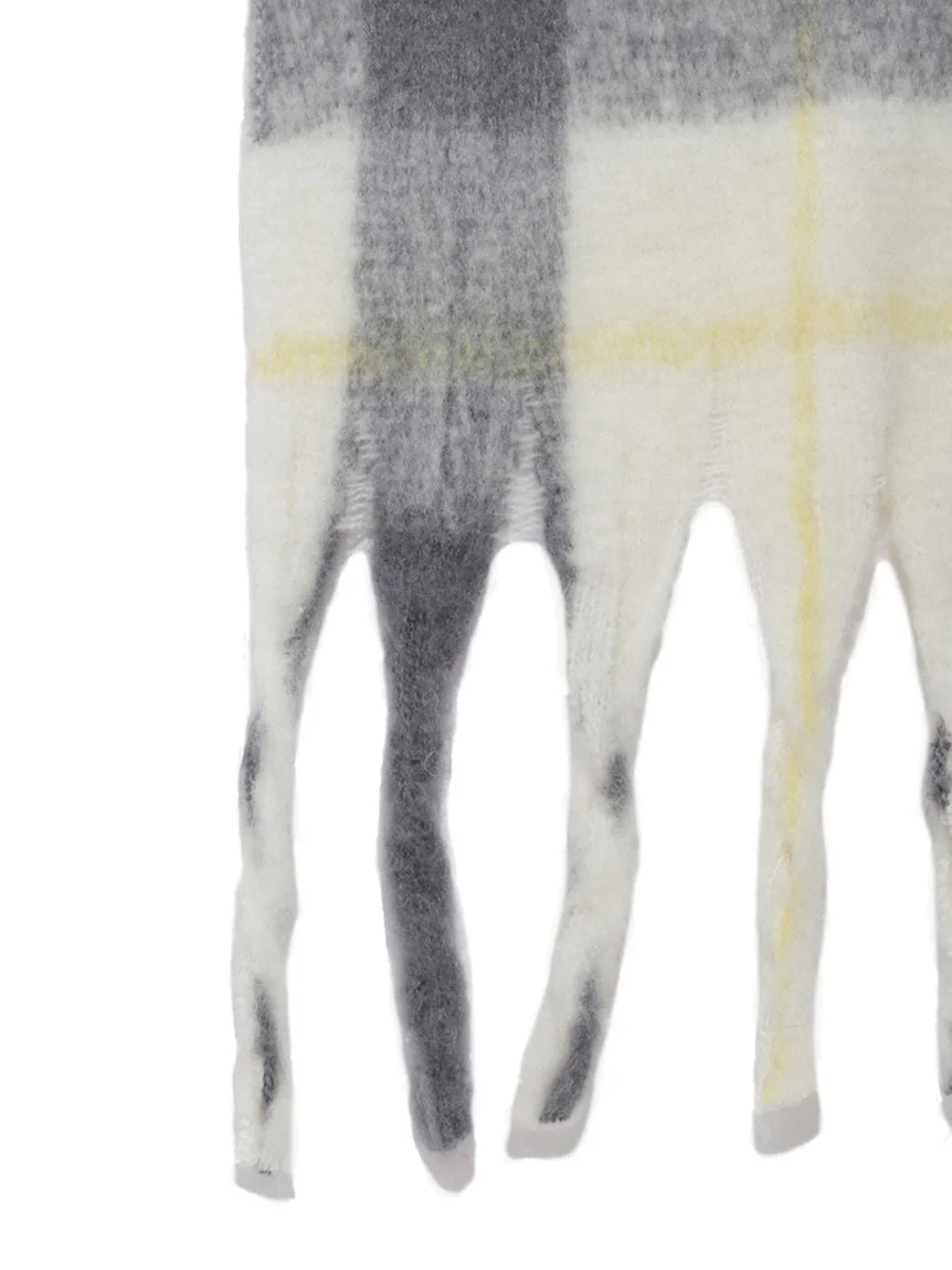 Checked Pattern Scarf - Image 10
