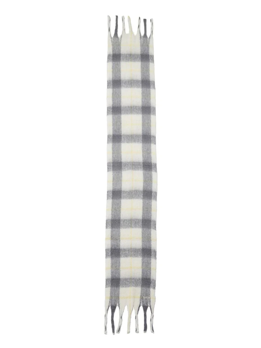 Checked Pattern Scarf - Image 11