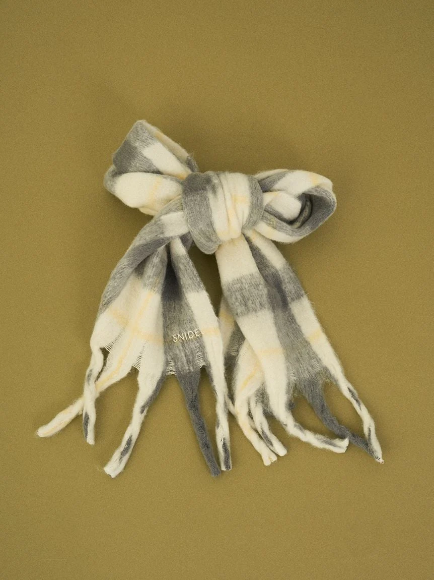Checked Pattern Scarf - Image 5