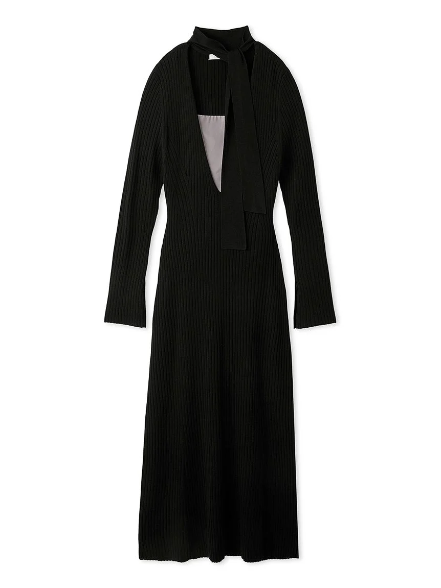 Choker Detail Maxi Knit Dress - Image 14