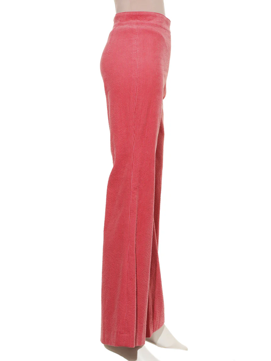 High Waisted Flared Corduroy Pants - Image 3