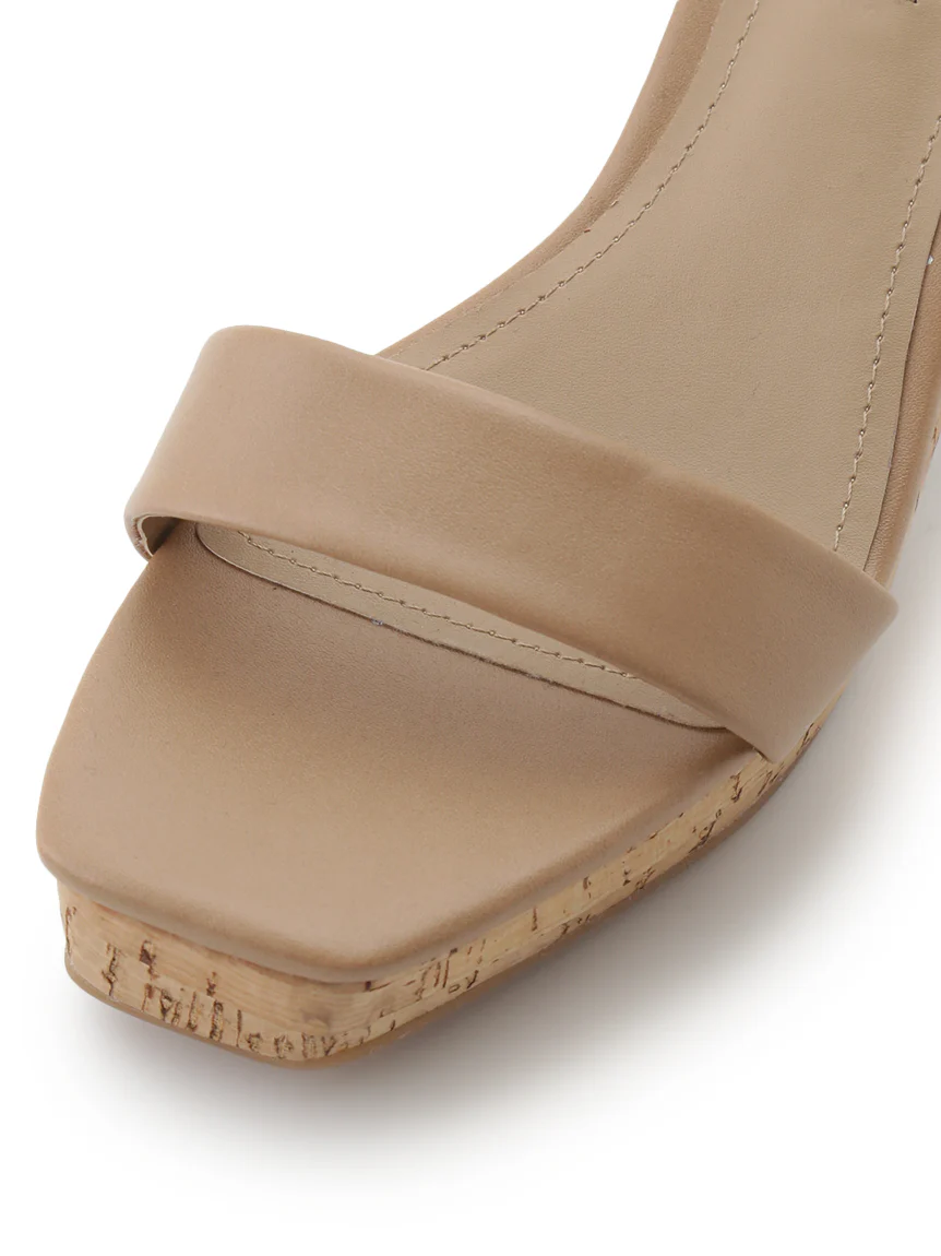 Cork Studded Ankle-Strap Heeled Sandals - Image 5