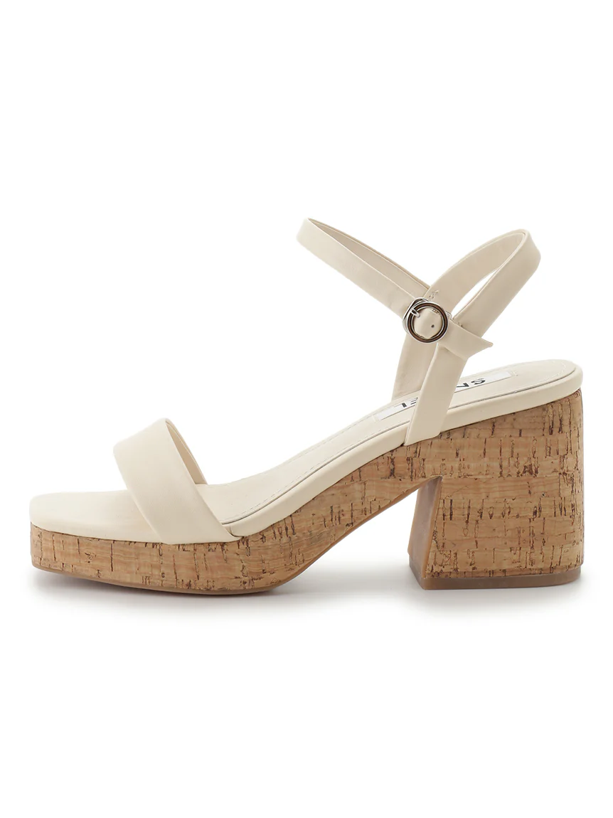 Cork Studded Ankle-Strap Heeled Sandals - Image 8