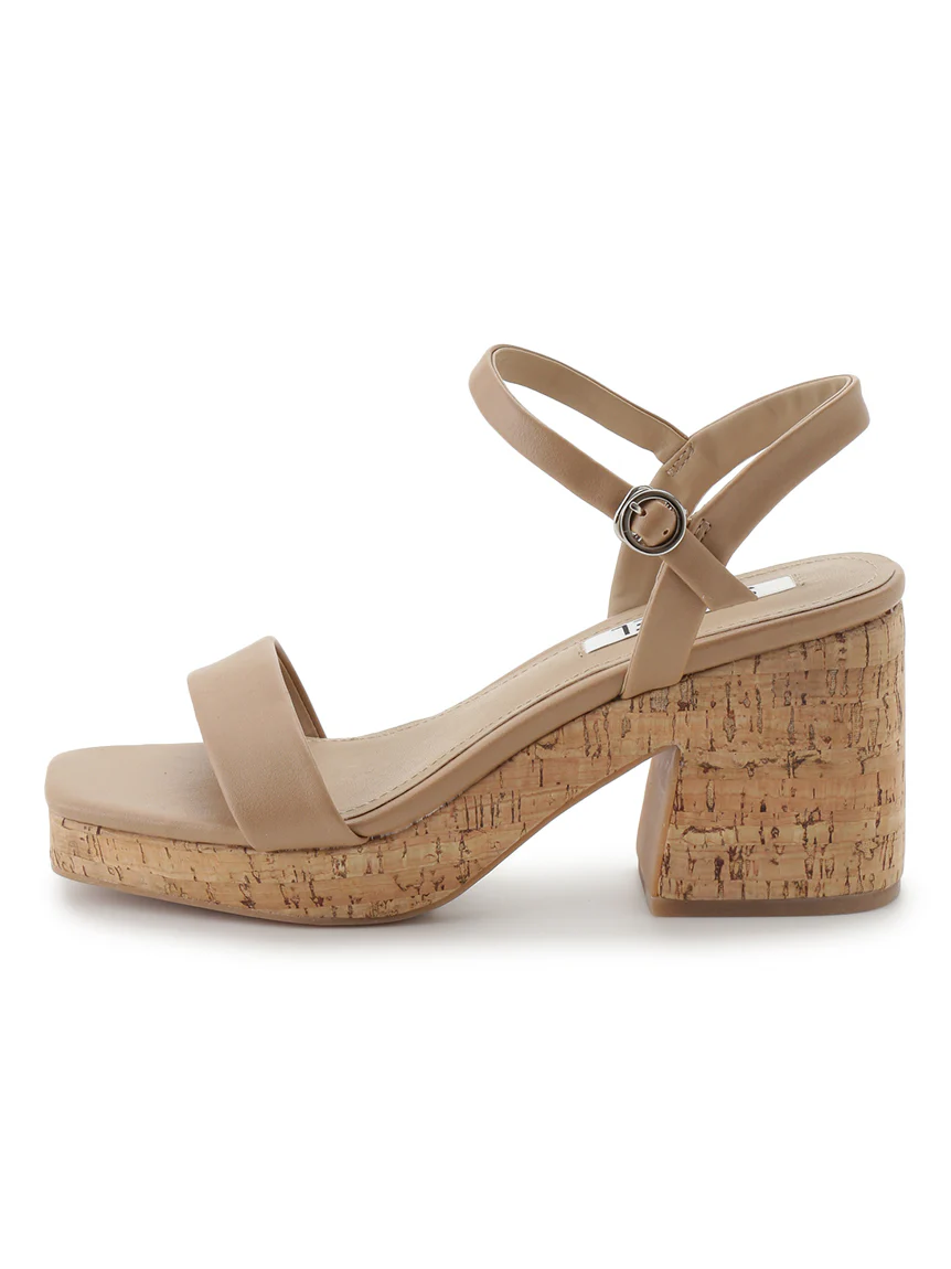 Cork Studded Ankle-Strap Heeled Sandals - Image 9
