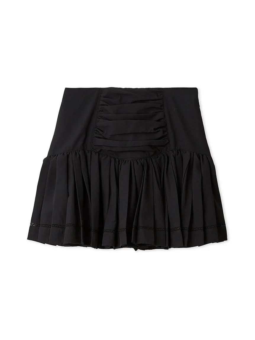 Cotton-like Frill Short Skirt - Image 3