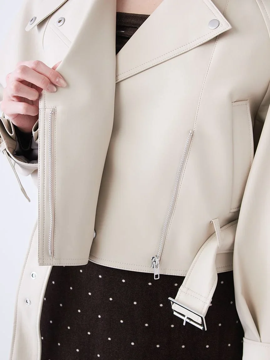 Cropped Trench Jacket - Image 11