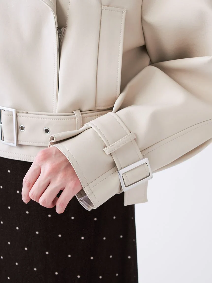 Cropped Trench Jacket - Image 8