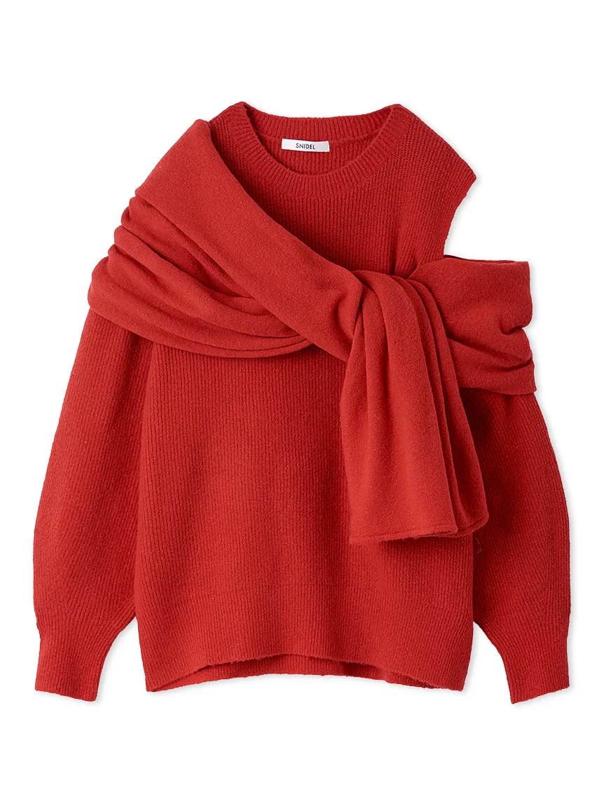 Deformation knit pullover - Image 3