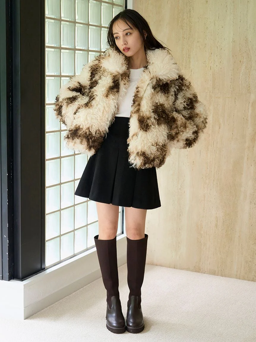 Faux Fur Short Coat - Image 23