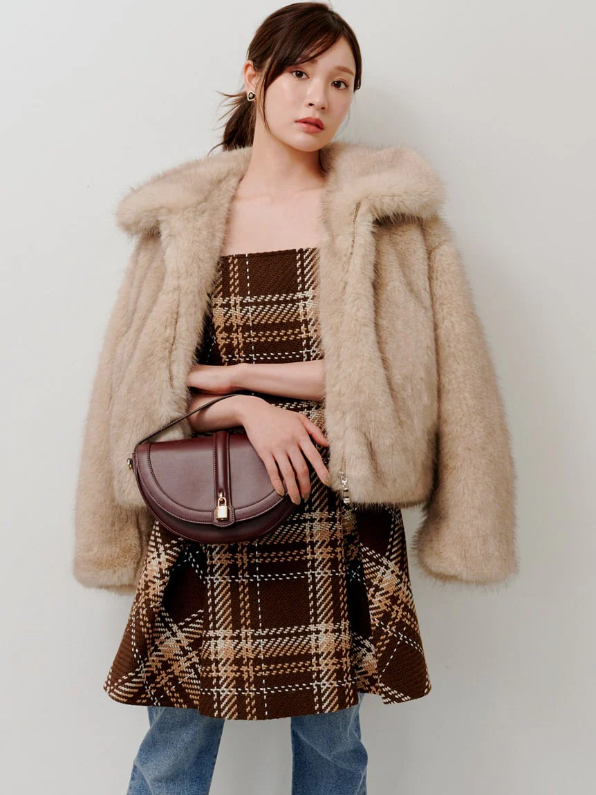 Faux Fur Short Coat - Image 7