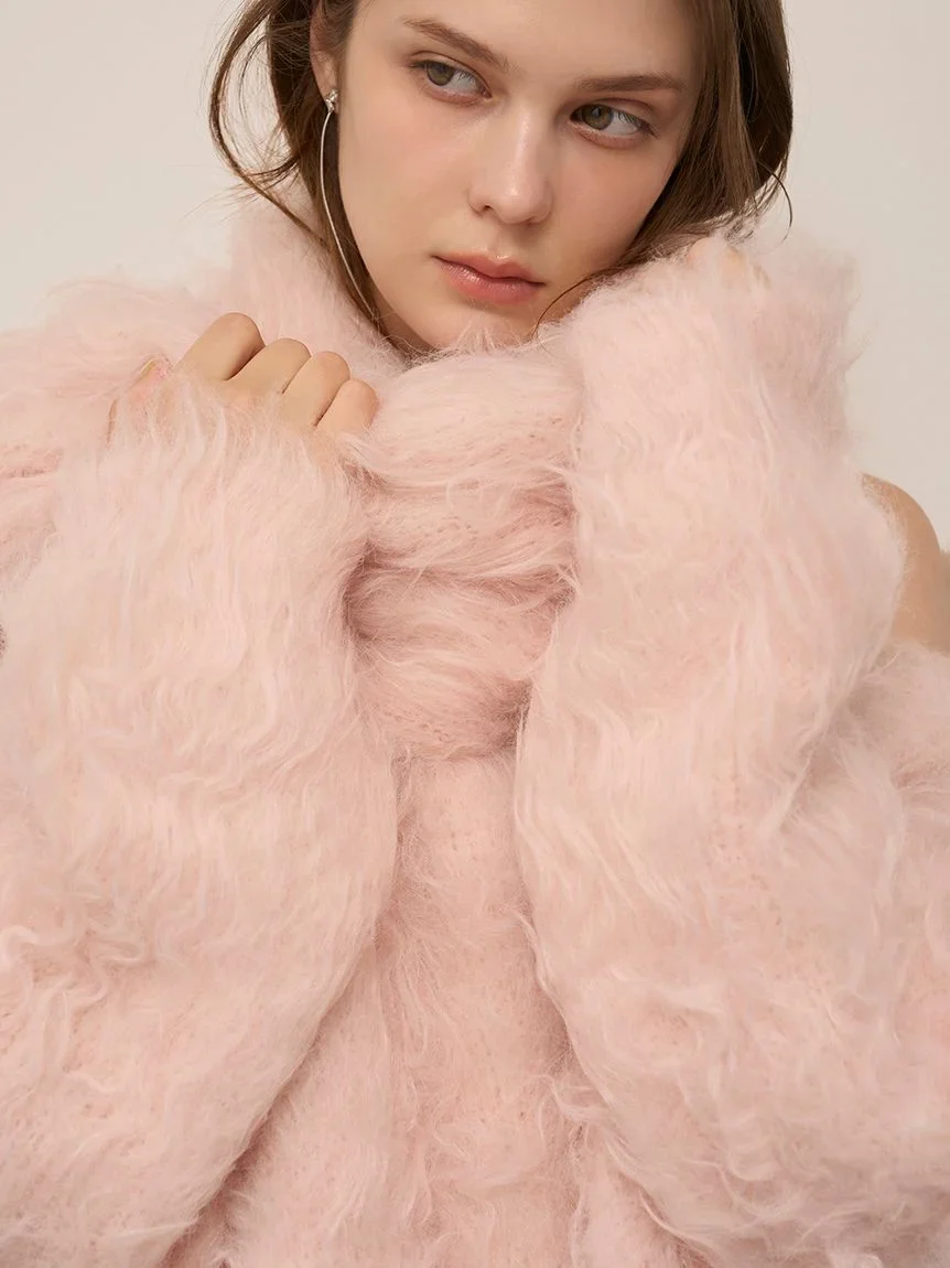 Fluffy Feather Long Scarf - Image 10