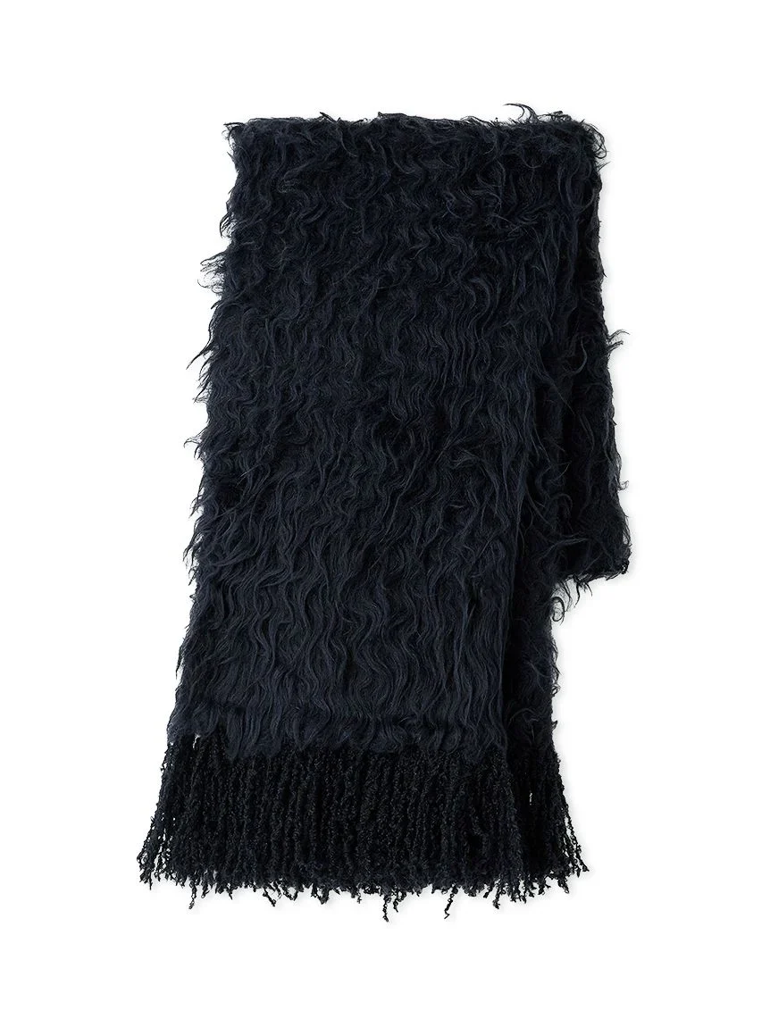 Fluffy Feather Long Scarf - Image 3