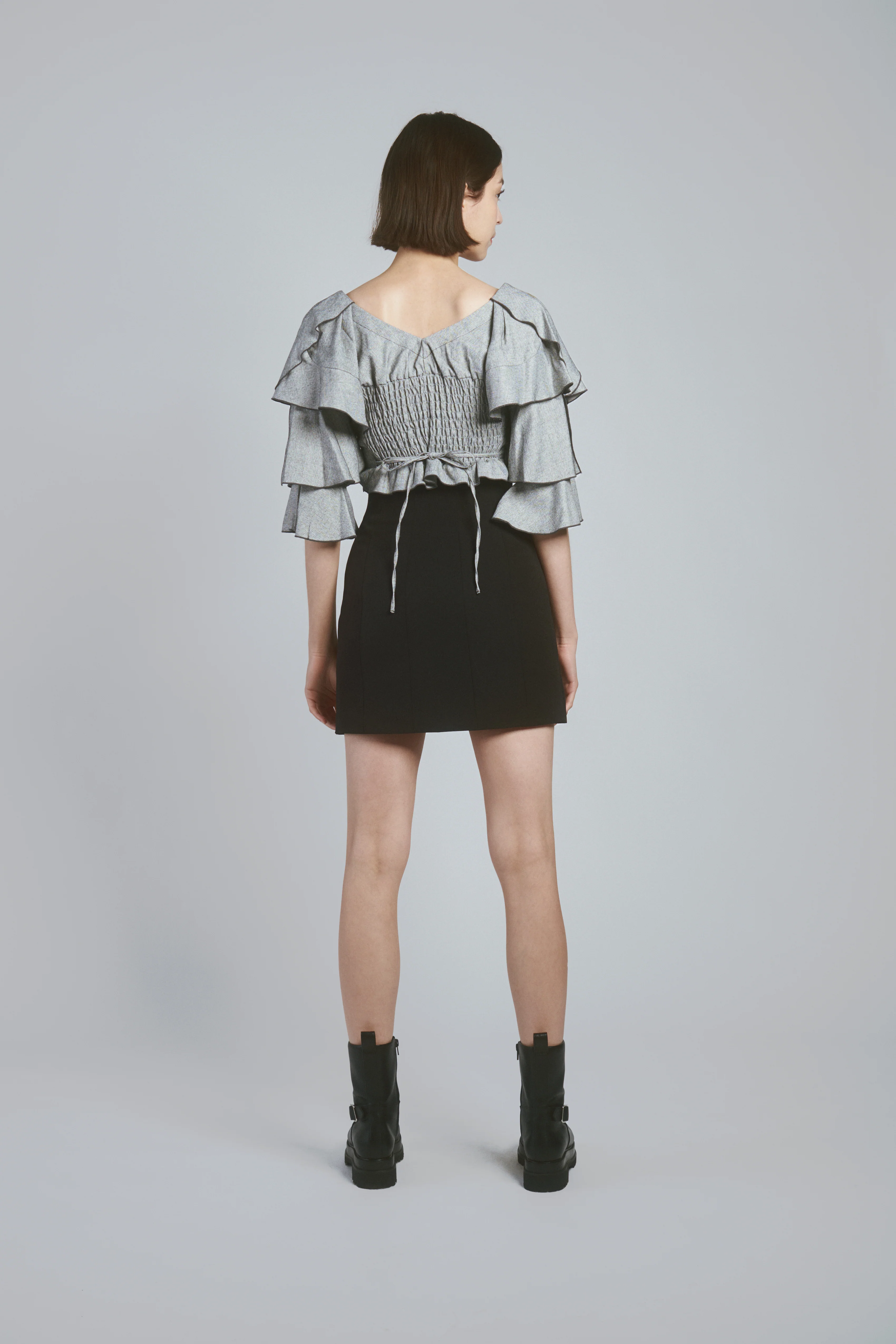 Tiered Ruffles Crop Blouse - Image 17