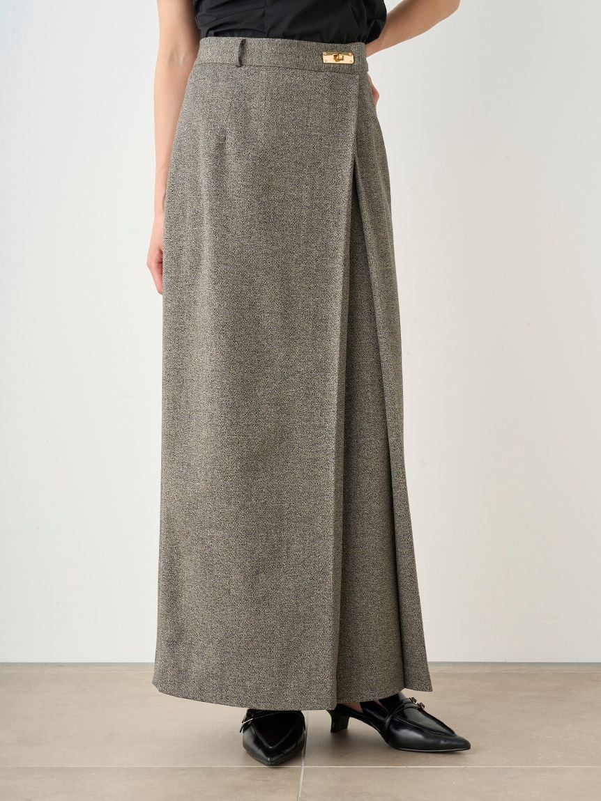 Front Slit High-Waist Wrap Skirt - Image 16