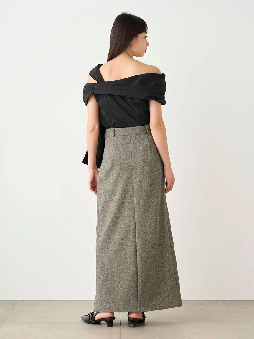 Front Slit High-Waist Wrap Skirt - Image 23