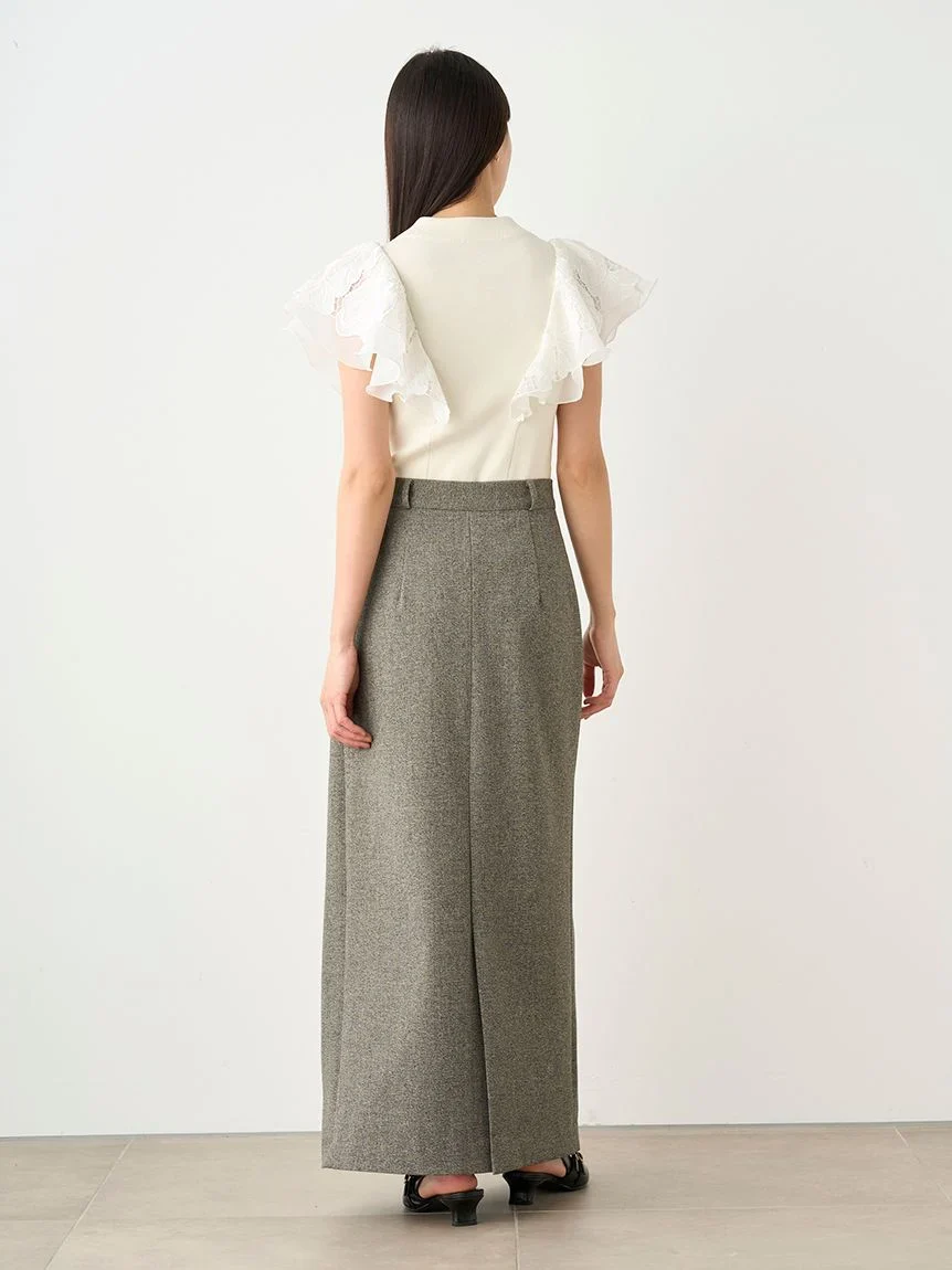 Front Slit High-Waist Wrap Skirt - Image 26