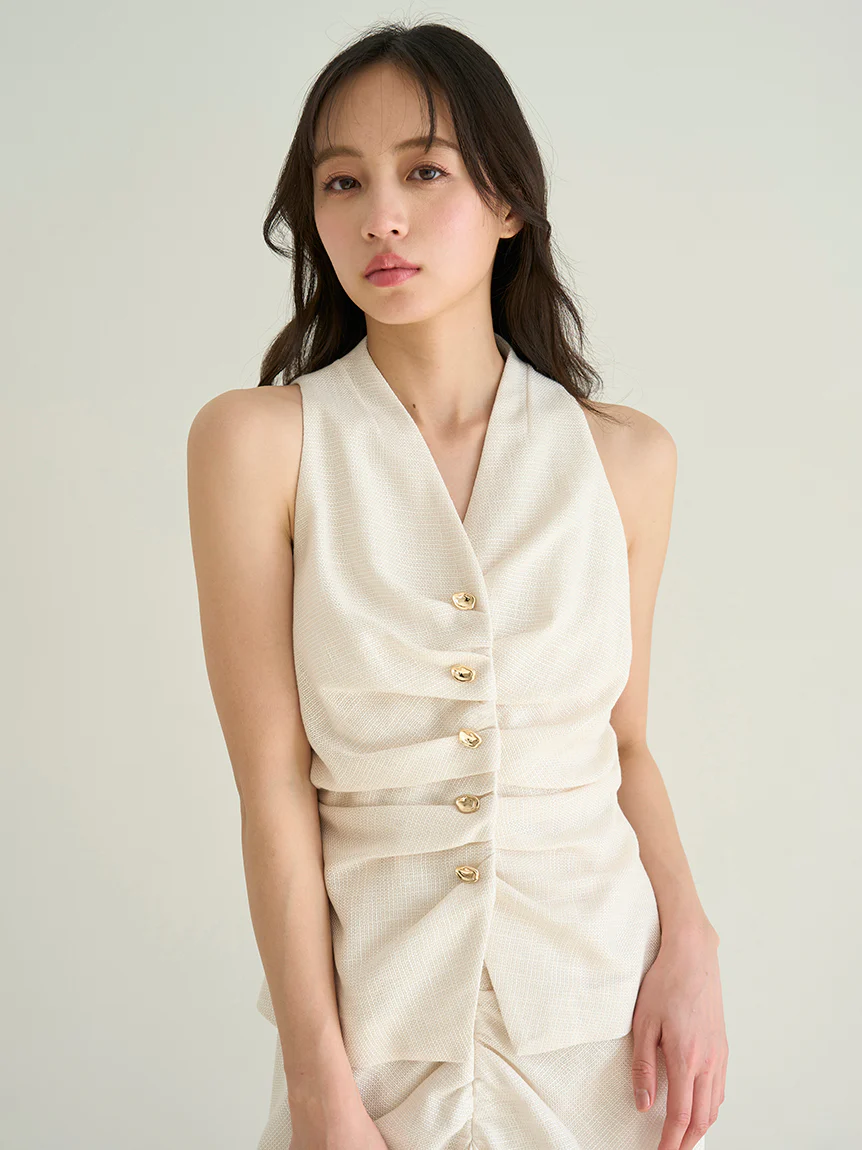 Gathered Vest Top - Image 4