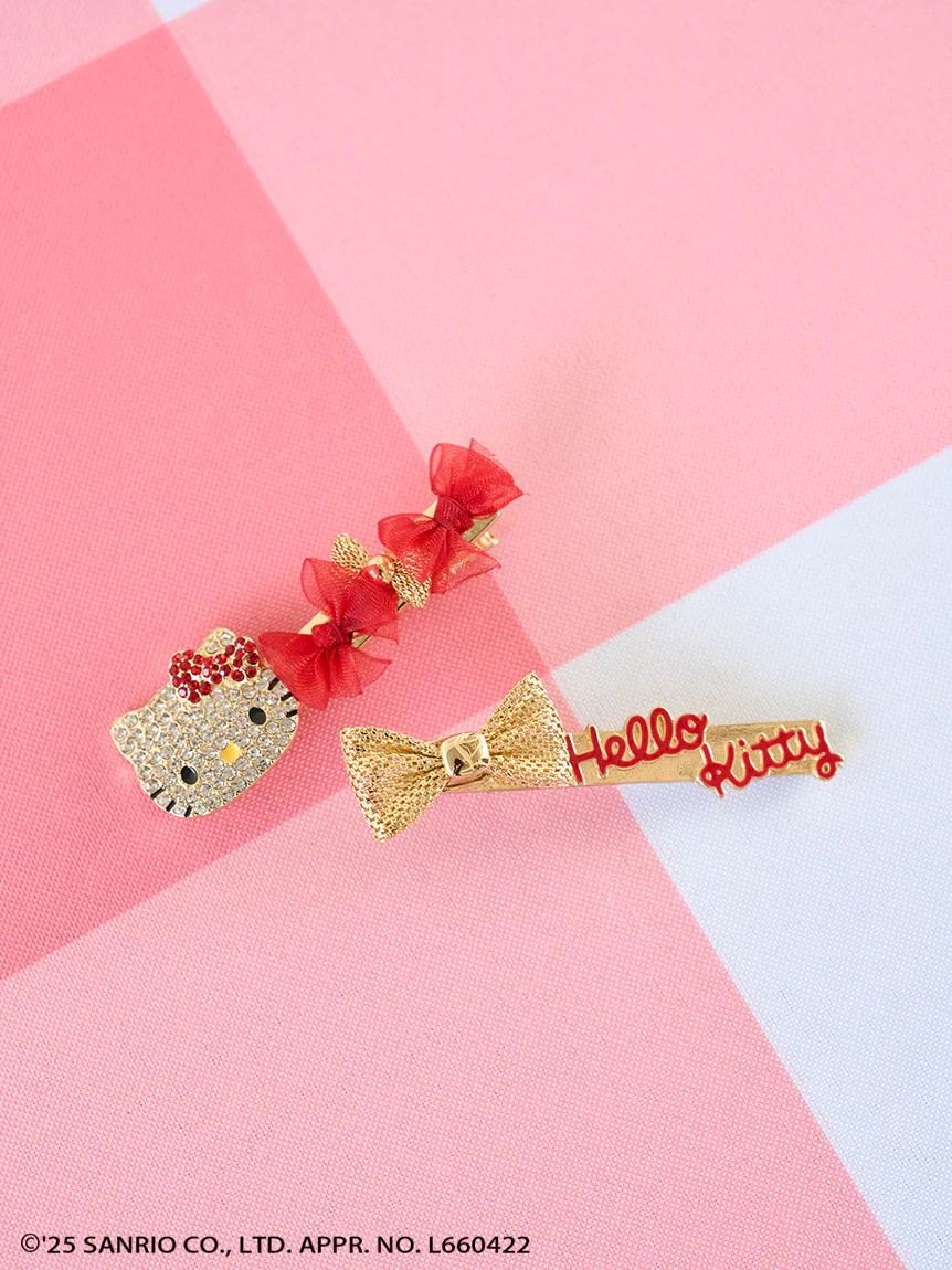[HELLO KITTY] Hair Pin Set - Image 3