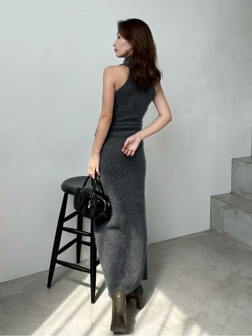 [HIGH QUALITY] Merino Wool Knit dress - Image 8
