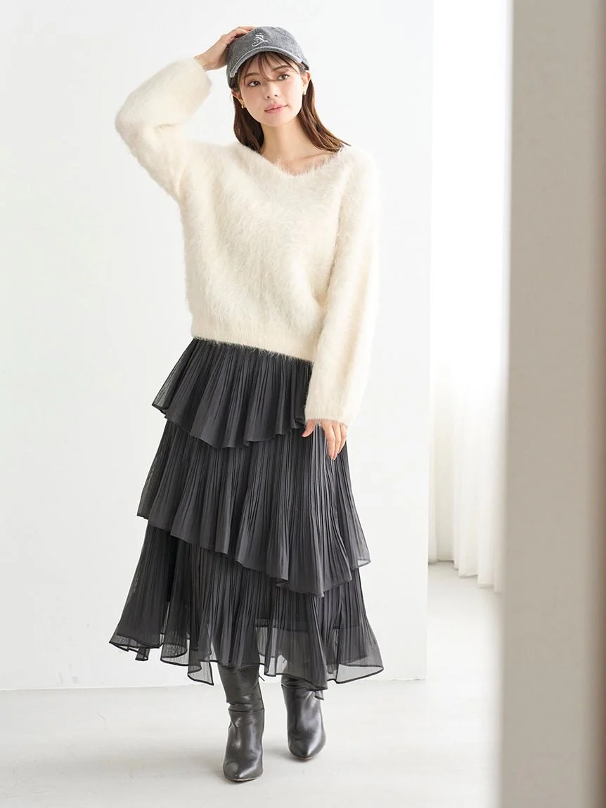 [HIGH QUALITY COLLECTION] Suri Alpaca V-neck pullover - Image 17