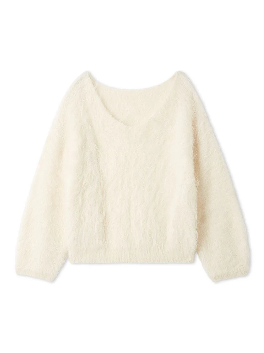 [HIGH QUALITY COLLECTION] Suri Alpaca V-neck pullover - Image 3