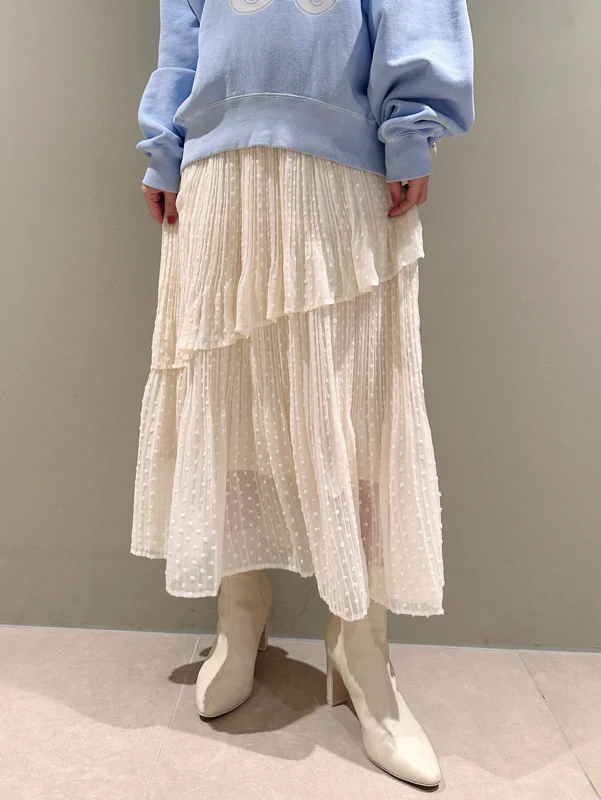 High-Waisted Pleated Midi Skirt - Image 13