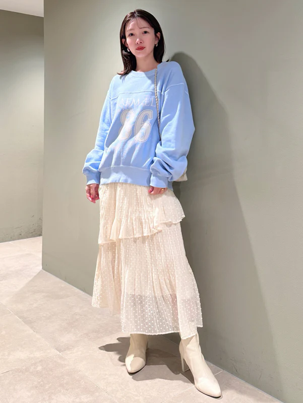 High-Waisted Pleated Midi Skirt - Image 14