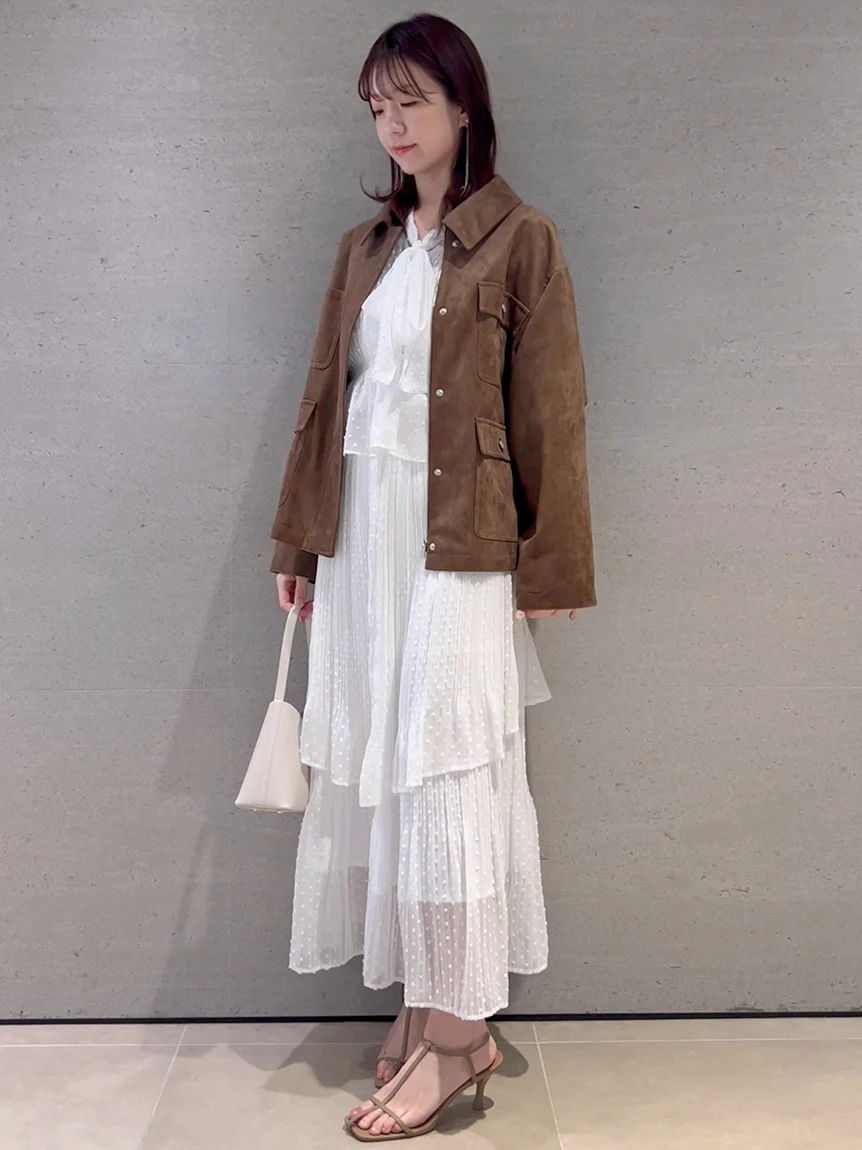 High-Waisted Pleated Midi Skirt - Image 4