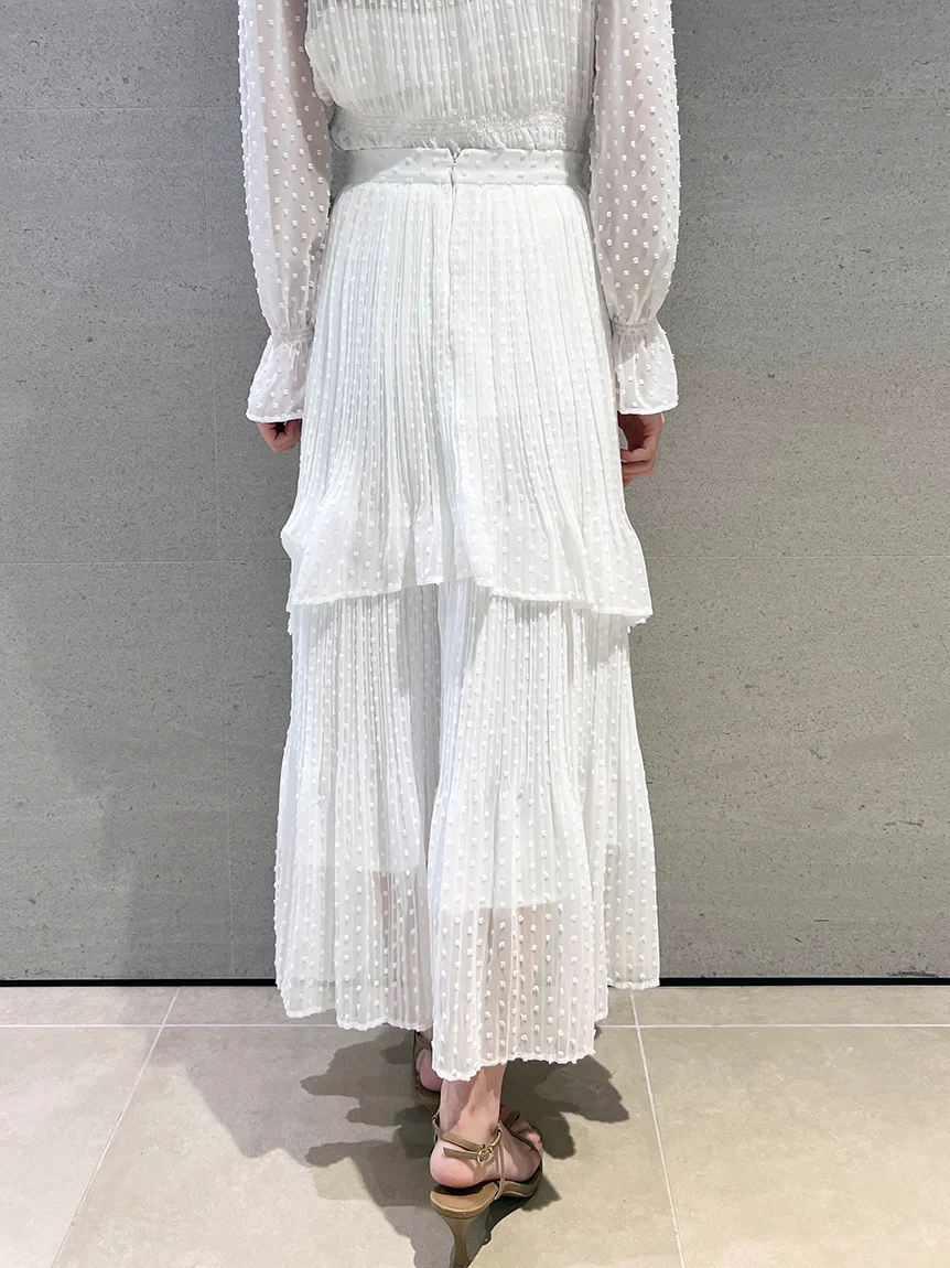 High-Waisted Pleated Midi Skirt - Image 6