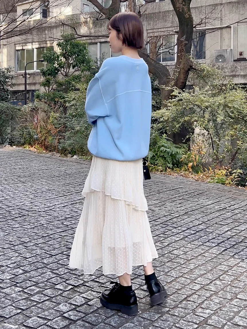 High-Waisted Pleated Midi Skirt - Image 7