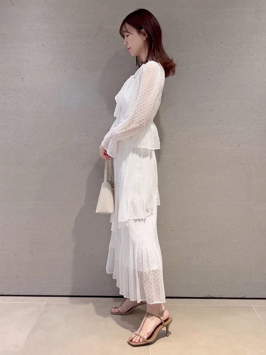 High-Waisted Pleated Midi Skirt - Image 9