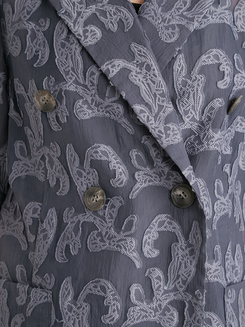 Jacquard Half Sleeve Blazer - Image 7