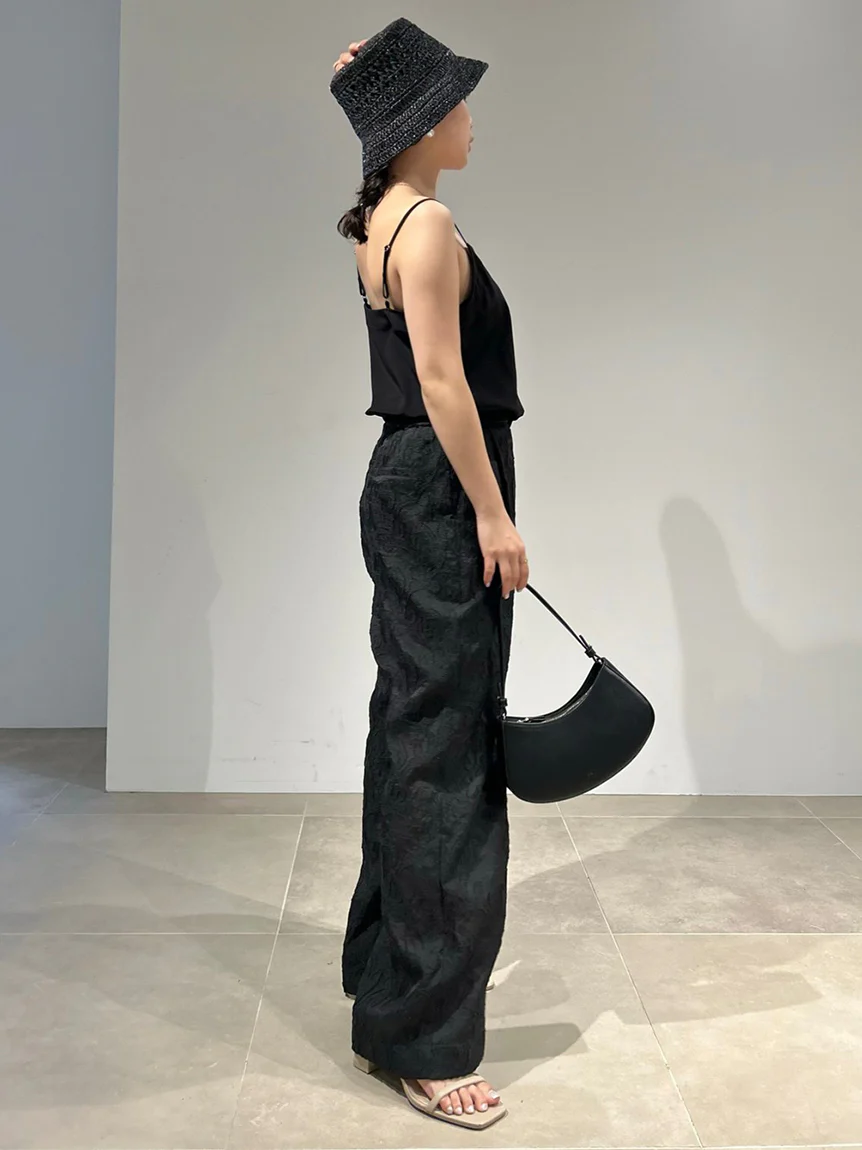 Jacquard High Waist Tuck Pants - Image 20