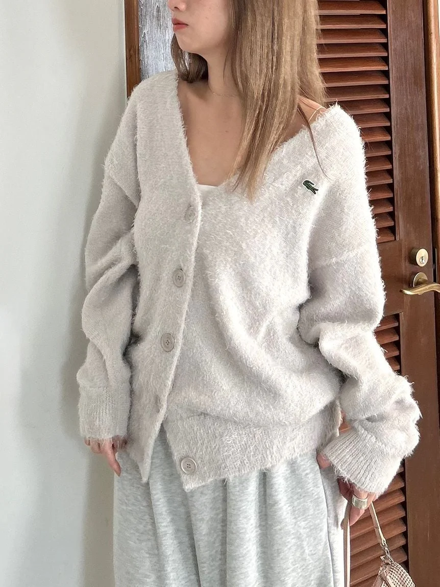 LACOSTE Lame Knit Cardigan - Image 13