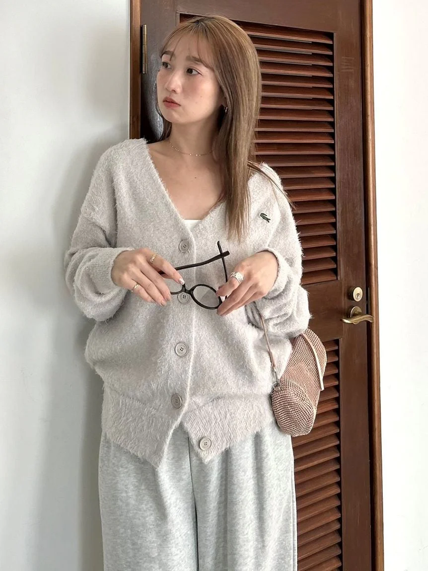 LACOSTE Lame Knit Cardigan - Image 14
