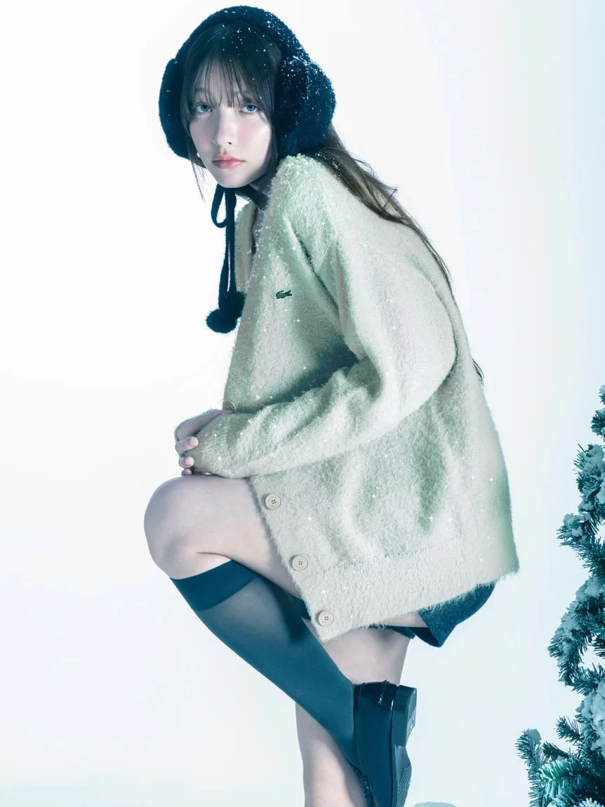 LACOSTE Lame Knit Cardigan - Image 4