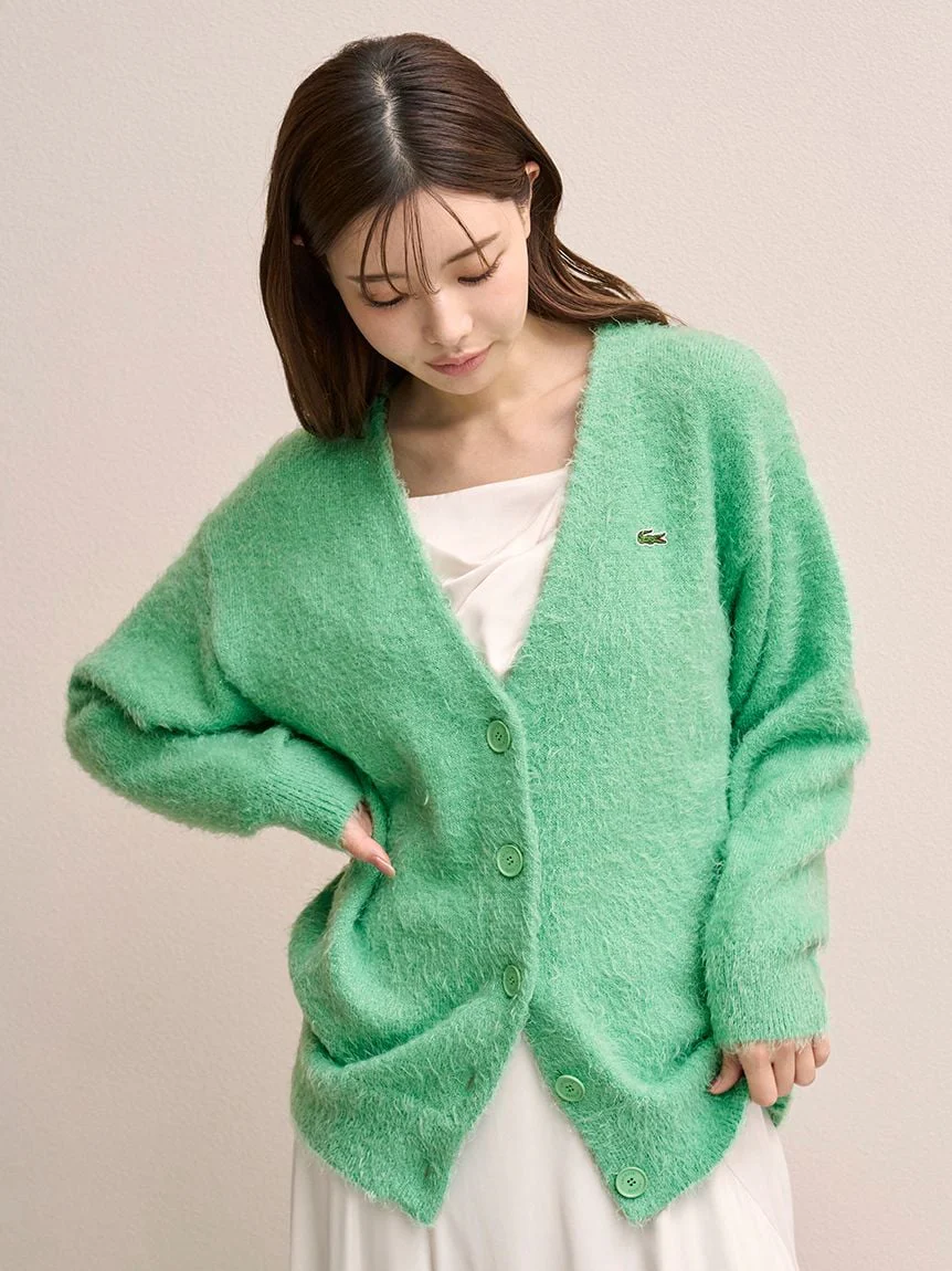 LACOSTE Lame Knit Cardigan - Image 5