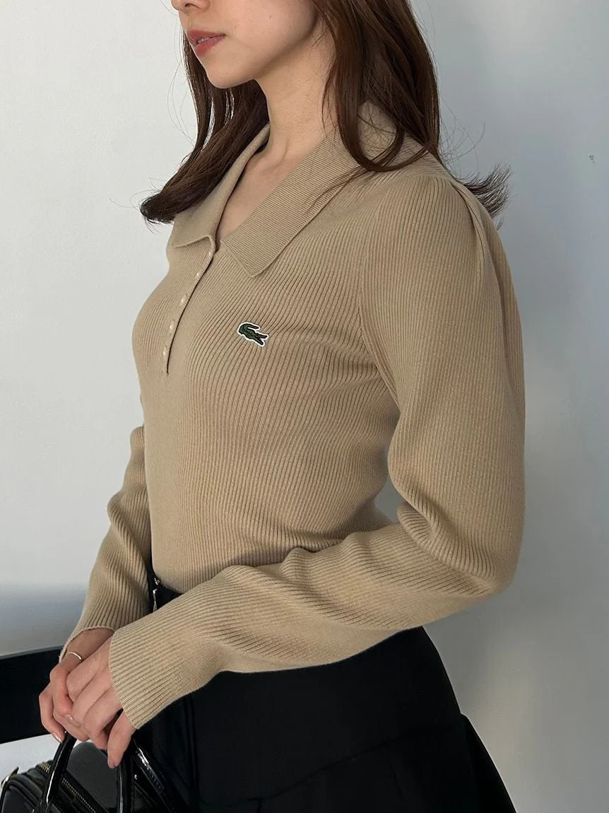 LACOSTE Ribbed Polo Knit - Image 18