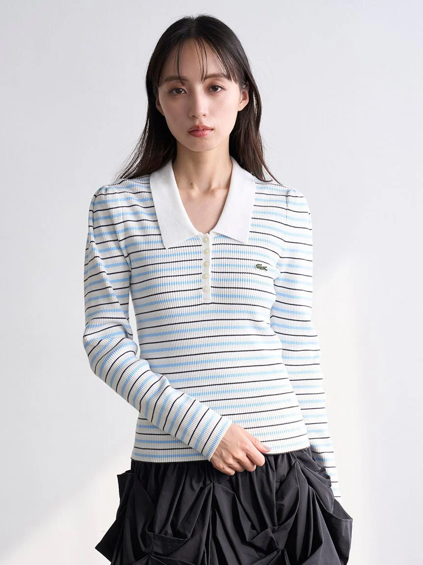 LACOSTE Ribbed Polo Knit - Image 22
