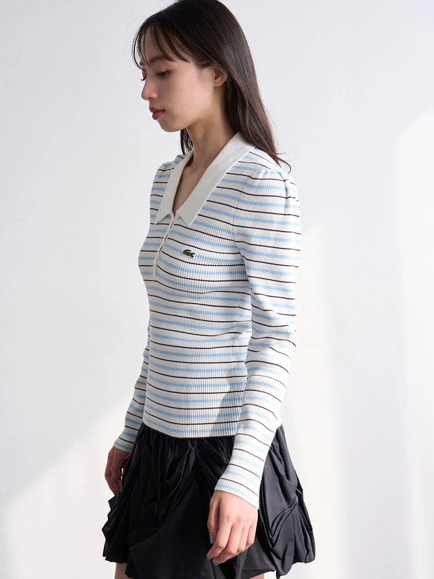LACOSTE Ribbed Polo Knit - Image 24